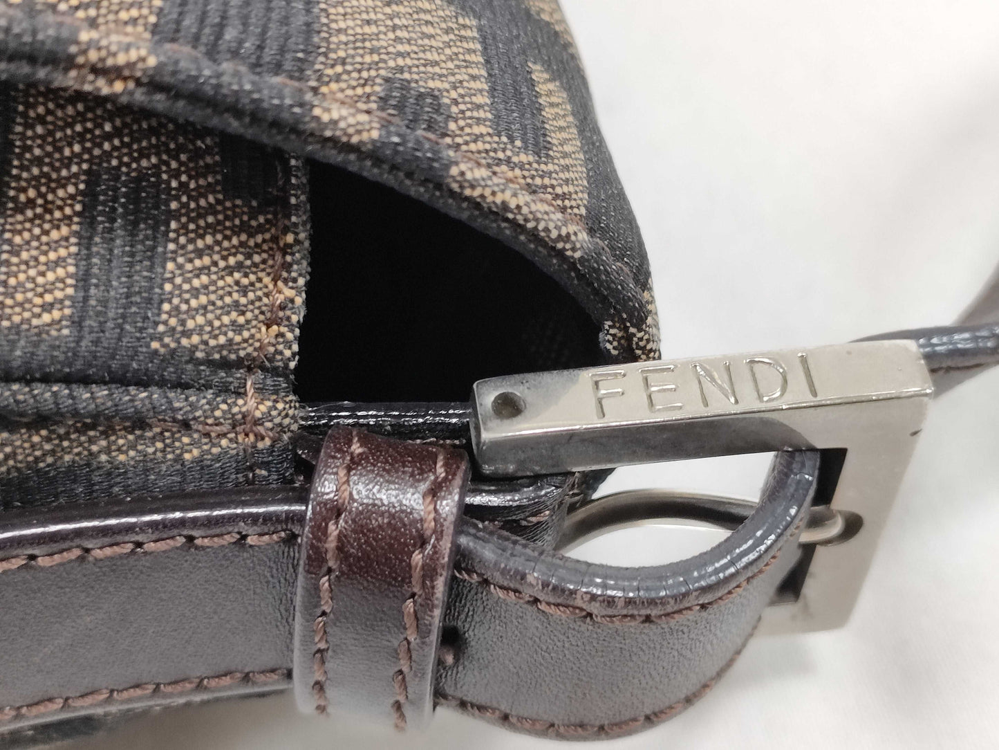 FENDI Zucca Mamma Bucket Shoulder Bag