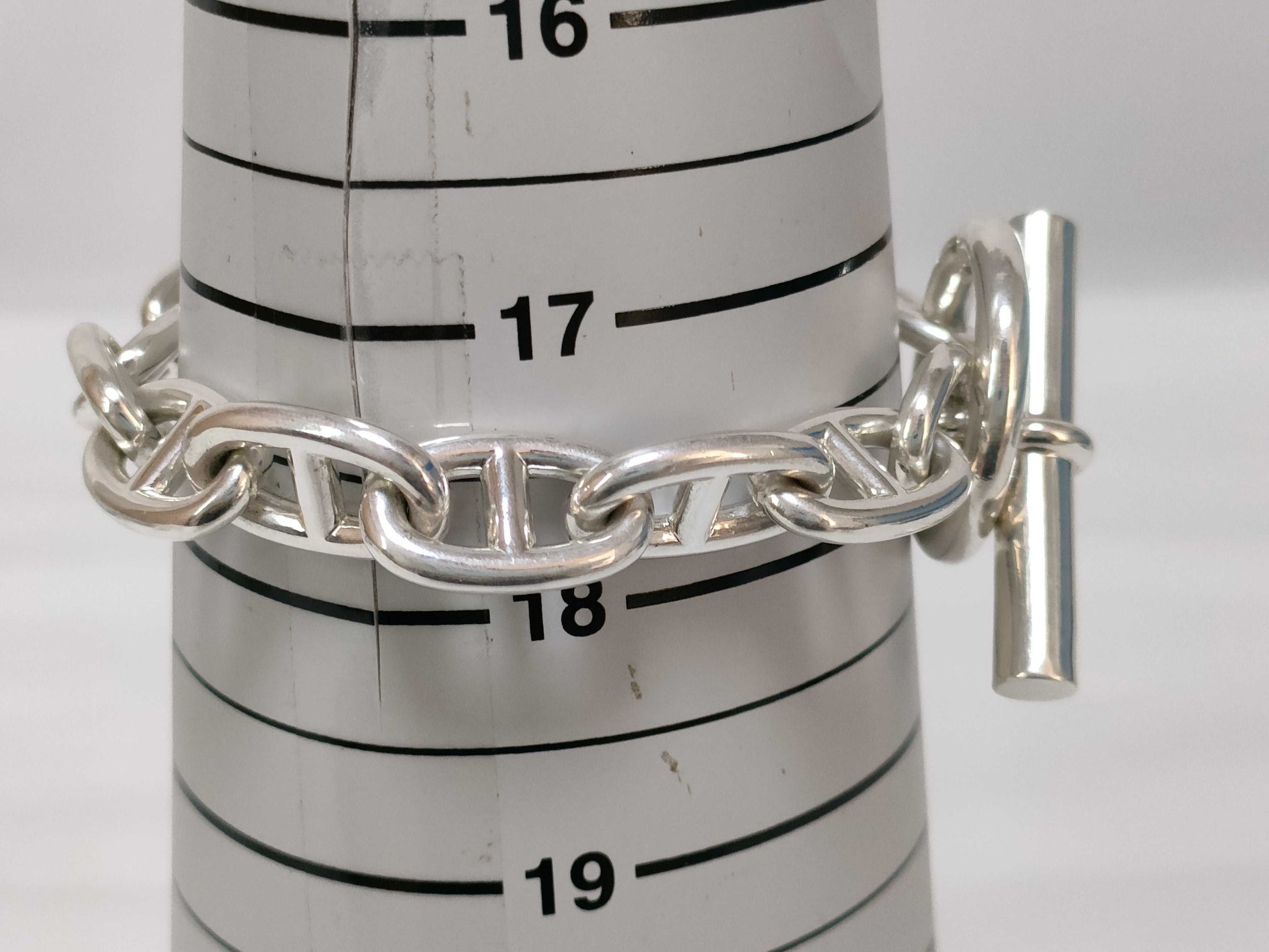 HERMES Chaine d'Ancre Bracelet, AG925, 62.2g, Bracelet/Bangle