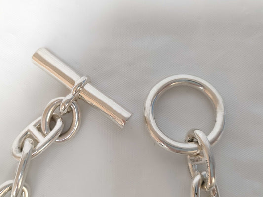 HERMES Chaine d'Ancre Bracelet, AG925, 62.2g, Bracelet/Bangle