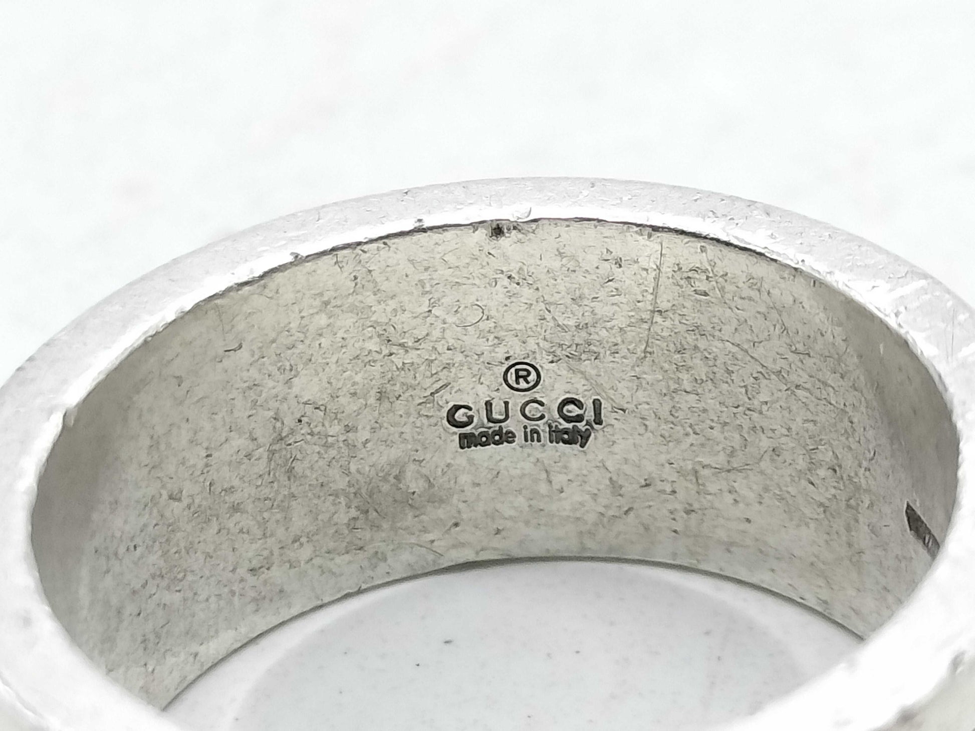 GUCCI SV925 Ring, 6.9g, Size 49