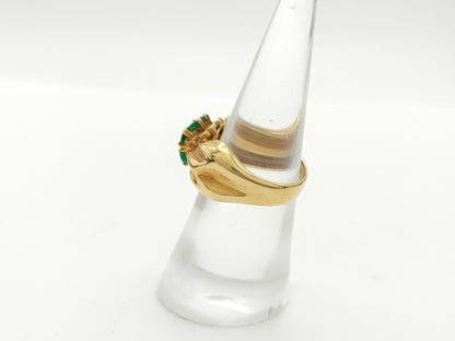 E0.82ct D0.17ct K18 8.9g Ring 