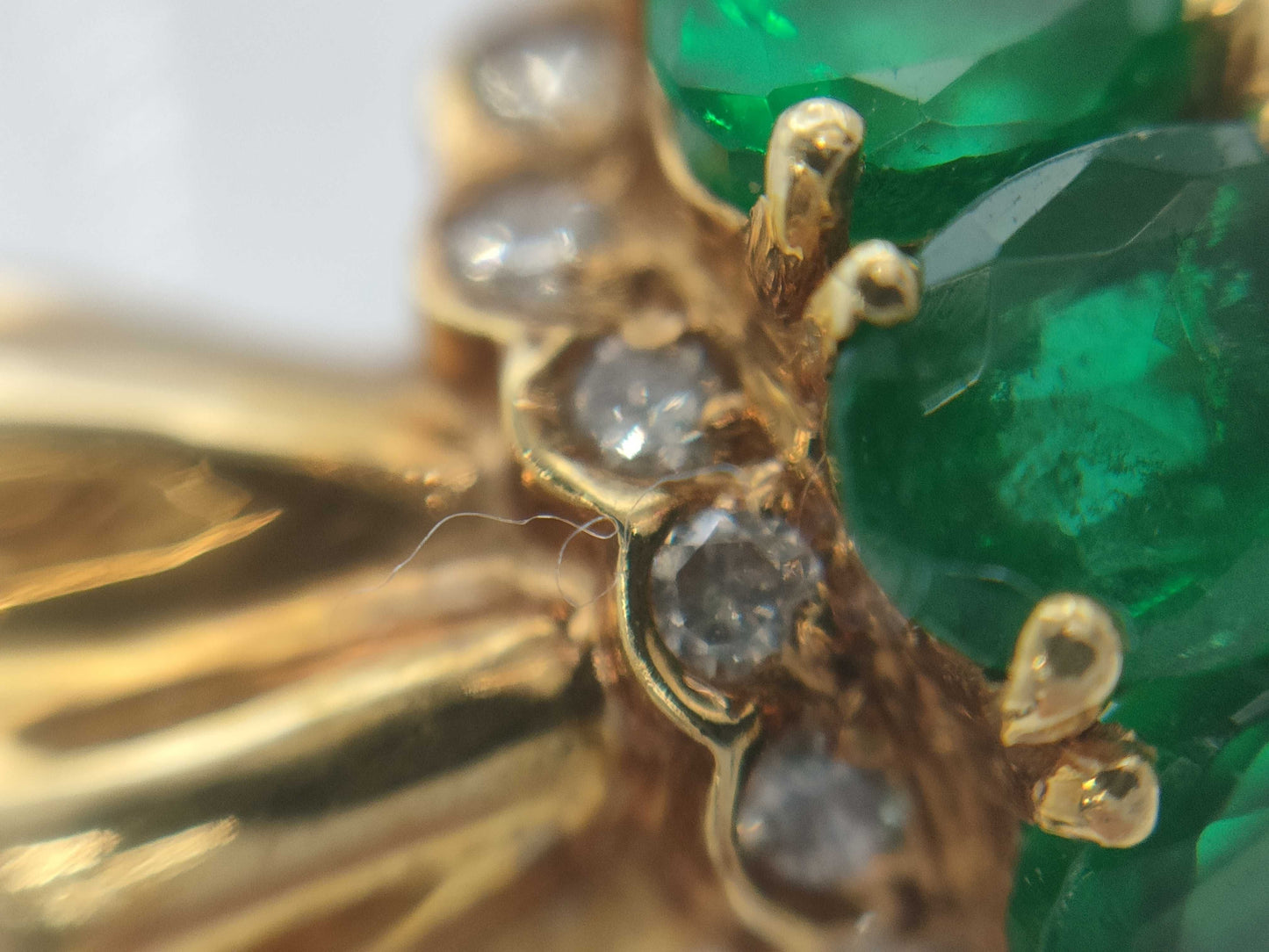 E0.82ct D0.17ct K18 8.9g Ring 