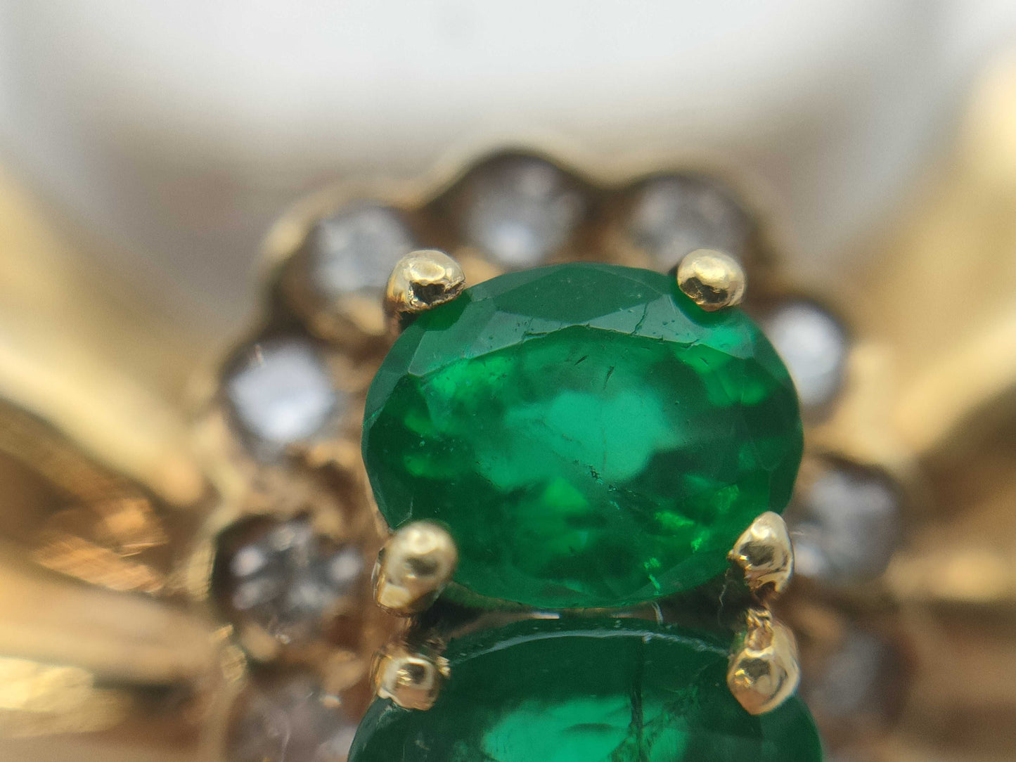 E0.82ct D0.17ct K18 8.9g Ring 