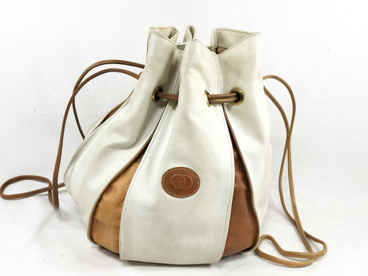 GUCCI GUCCI GUCCI Gucci Drawstring Leather Shoulder Bag