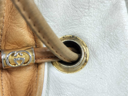 GUCCI GUCCI GUCCI Gucci Drawstring Leather Shoulder Bag