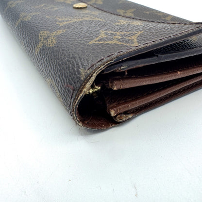 LOUIS VUITTON Monogram Monogram Portefeuille Sarah Wallet