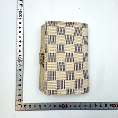 LOUIS VUITTON Damier Azur Damier Portefeuille Viennois Clasp Wallet