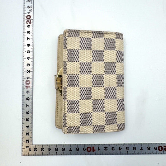 LOUIS VUITTON Damier Azur Damier Portefeuille Viennois Clasp Wallet