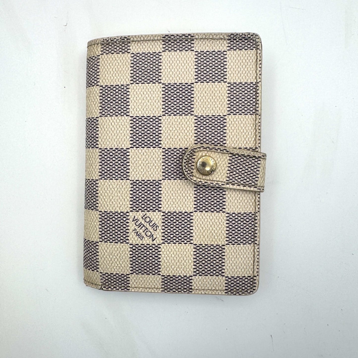 LOUIS VUITTON Damier Azur Damier Portefeuille Viennois Clasp Wallet
