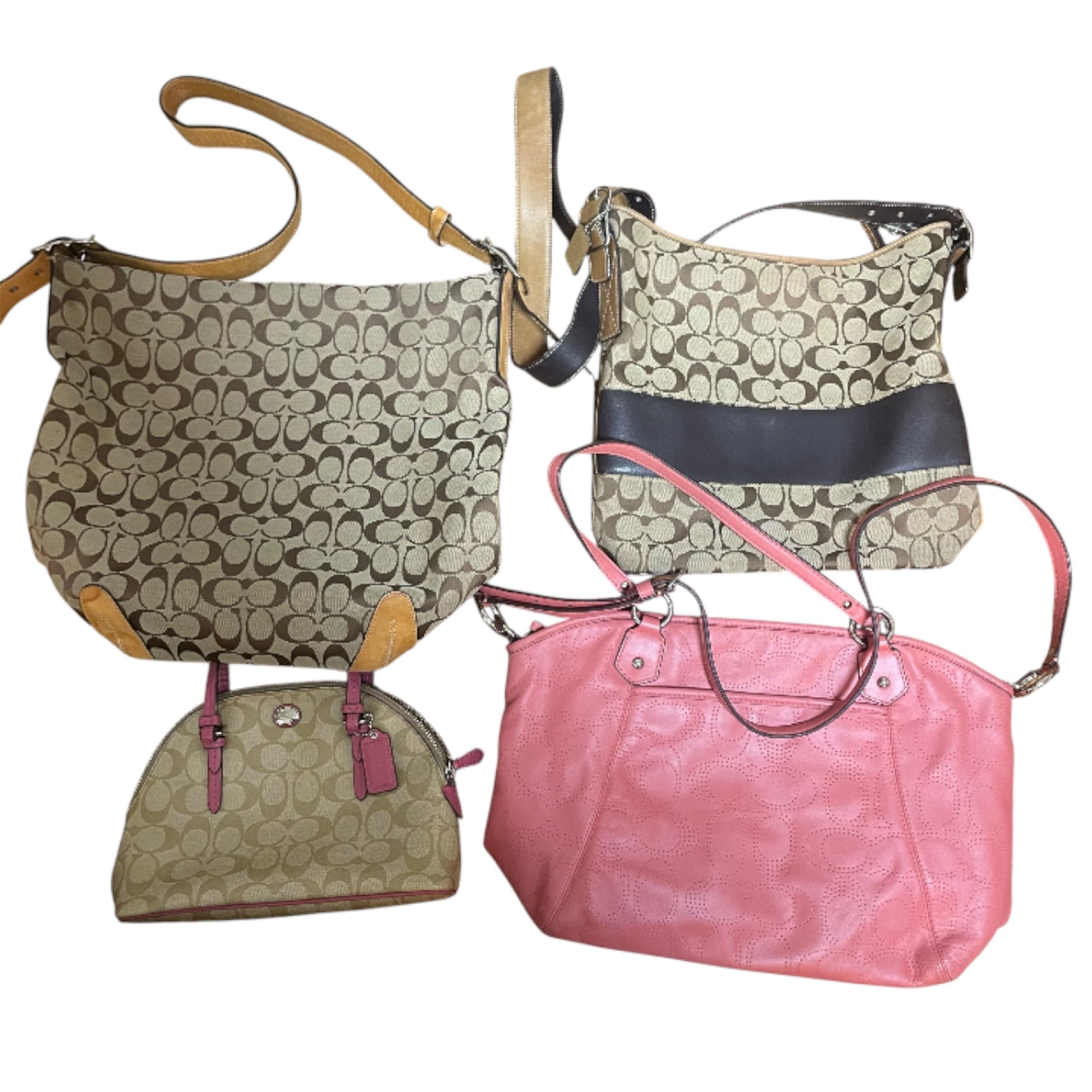 COACH Signature Coach Bag Set of 4 Shoulder Bags