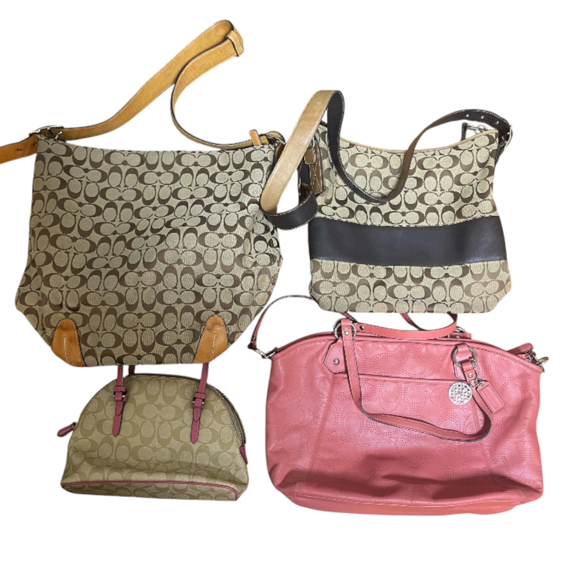 COACH Signature Coach Bag Set of 4 Shoulder Bags