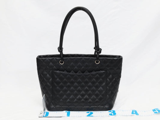 CHANEL Cambon Line Lambskin Tote Bag, No. 10