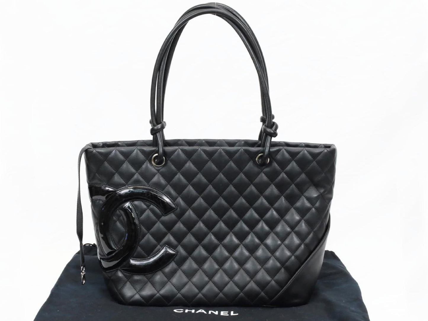 CHANEL Cambon Line Lambskin Tote Bag, No. 10