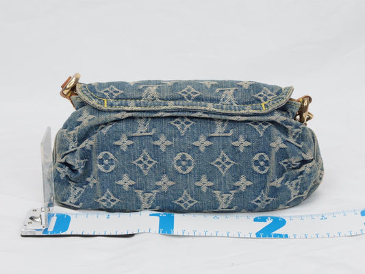 LOUIS VUITTON Monogram Denim Mini Pretty Shoulder Bag