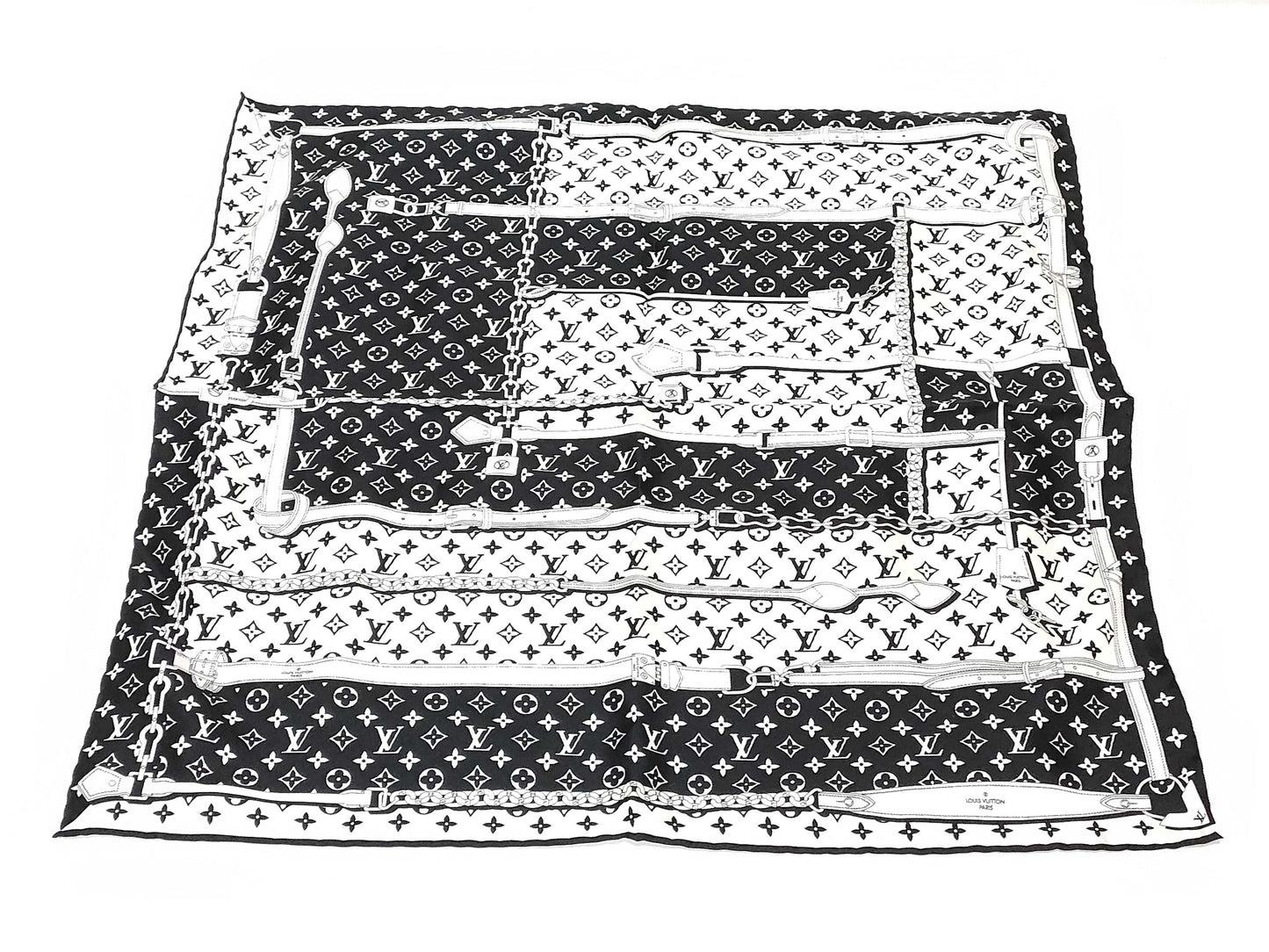 LOUIS VUITTON Monogram Confidential Scarf M77351/MR1221 with tag AB Other accessories