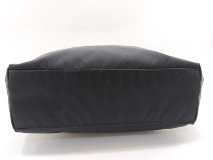 PRADA Nylon Triangle Logo Tote Bag B8484 Black W25cm Handbag