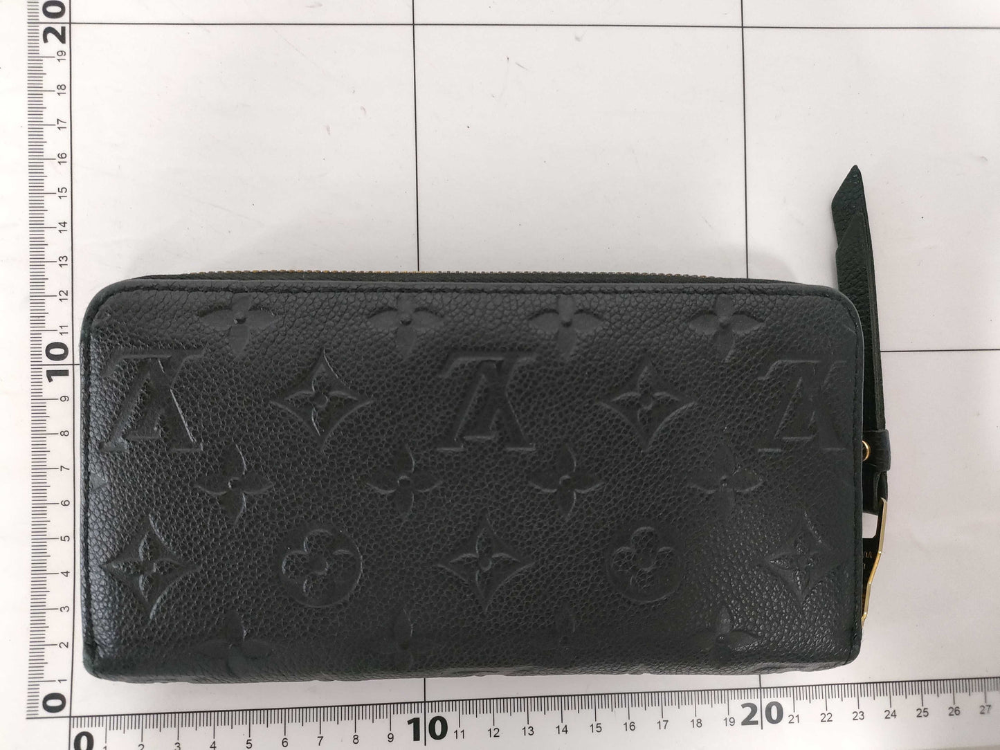 LOUIS VUITTON Monogram Empreinte Zippy Wallet Noir M60571 Wallet