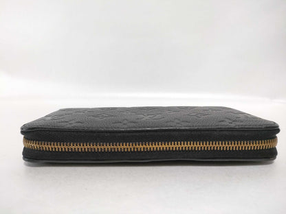 LOUIS VUITTON Monogram Empreinte Zippy Wallet Noir M60571 Wallet
