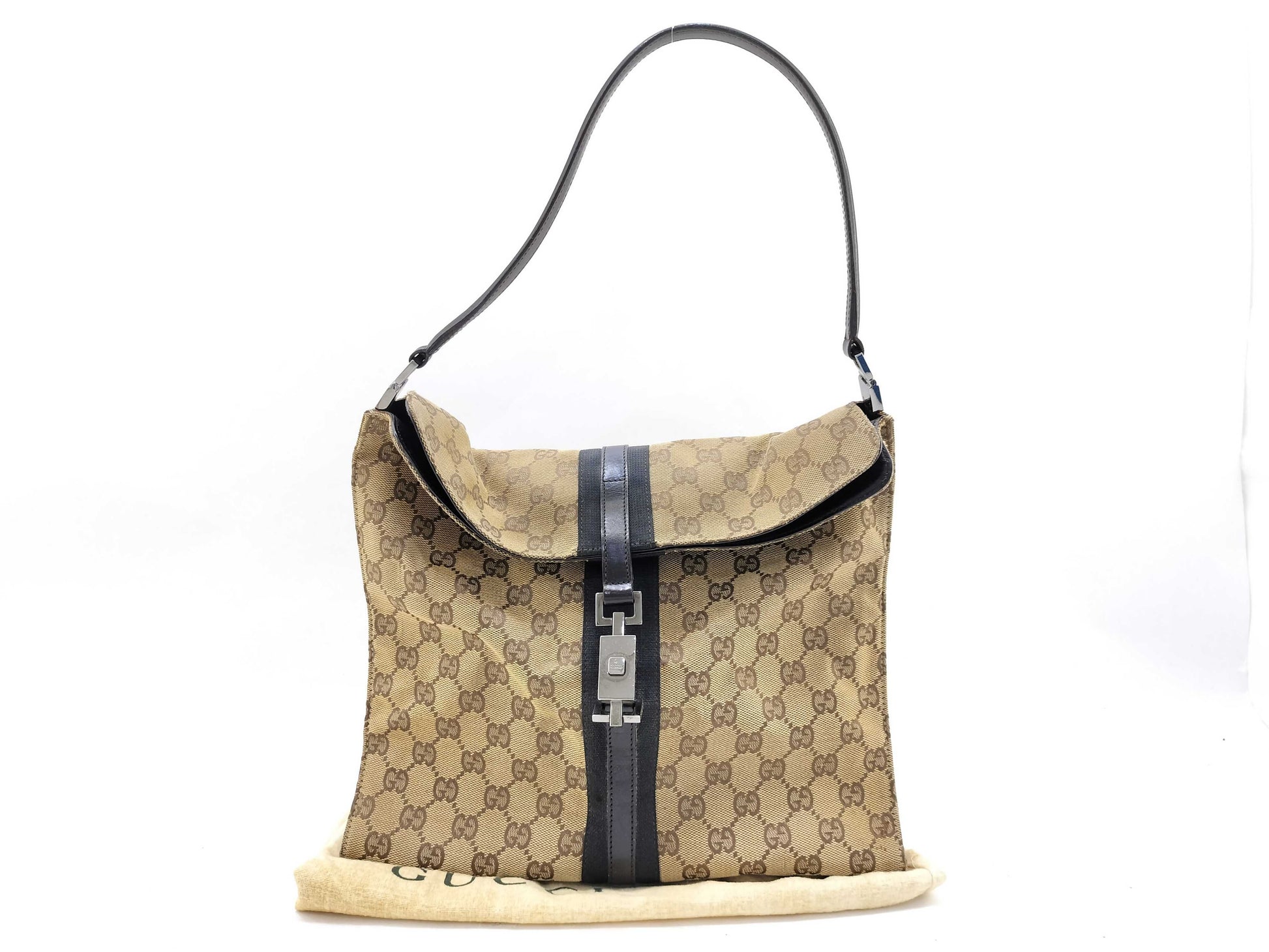 GUCCI GG Gucci Handbag GG Pattern Brown Handbag