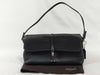 COACH Black Leather Handbag with Dust Bag and Logo Charm