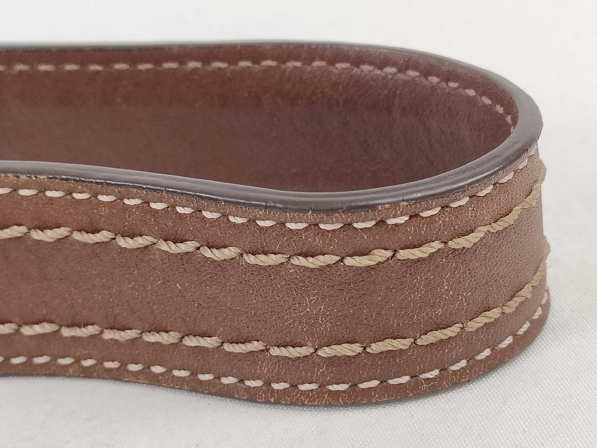 COACH Signature Handbag, Brown Canvas and Leather, with Dust Bag and Logo Charm, Shoulder Bag