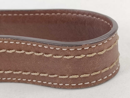 COACH Signature Handbag, Brown Canvas and Leather, with Dust Bag and Logo Charm, Shoulder Bag