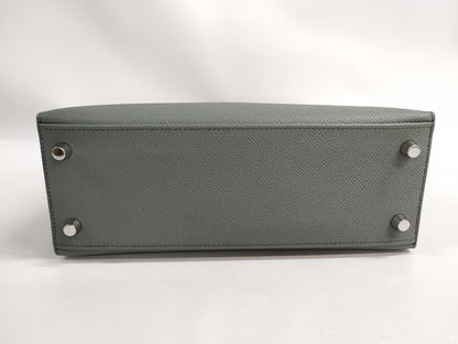 HERMES Kelly 25 Handbag in Gray