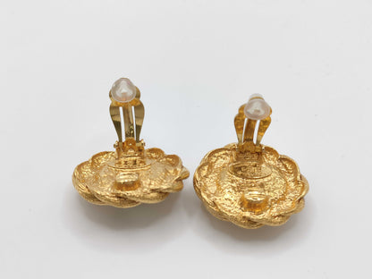 CHANEL Faux Pearl Earrings