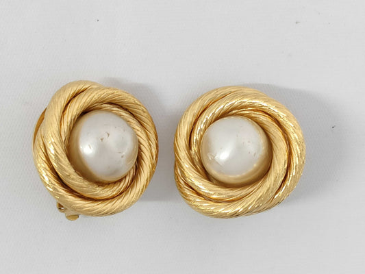 CHANEL Gold Earrings