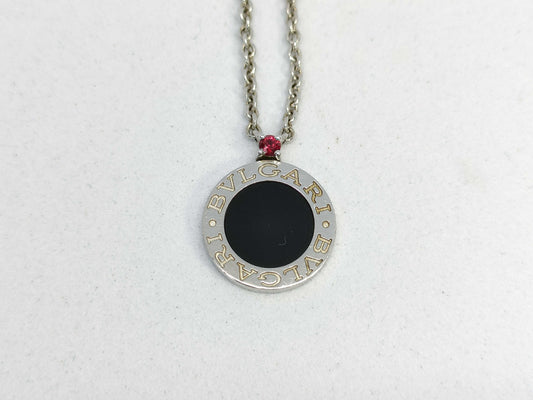 BVLGARI BVLGARI/BVLGARI BVLGARI/356910/Save the Children Necklace/SV925/Ag925/Approx. 7.7g/Ruby/Onyx/P6FR4X Necklace