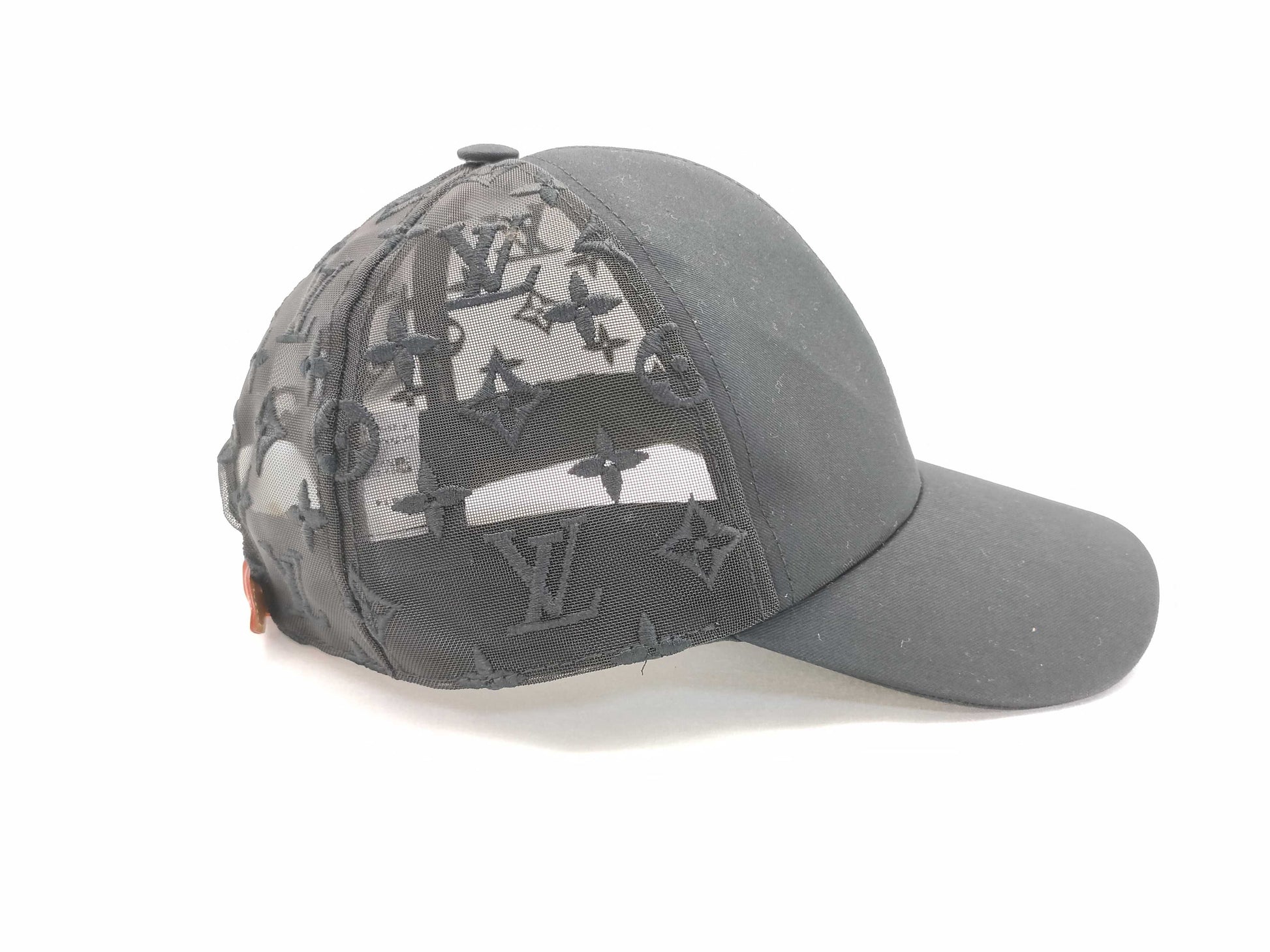 LOUIS VUITTON M77115 Baseball Monogram Mesh Cap WA2244 Cotton Black Other Accessories