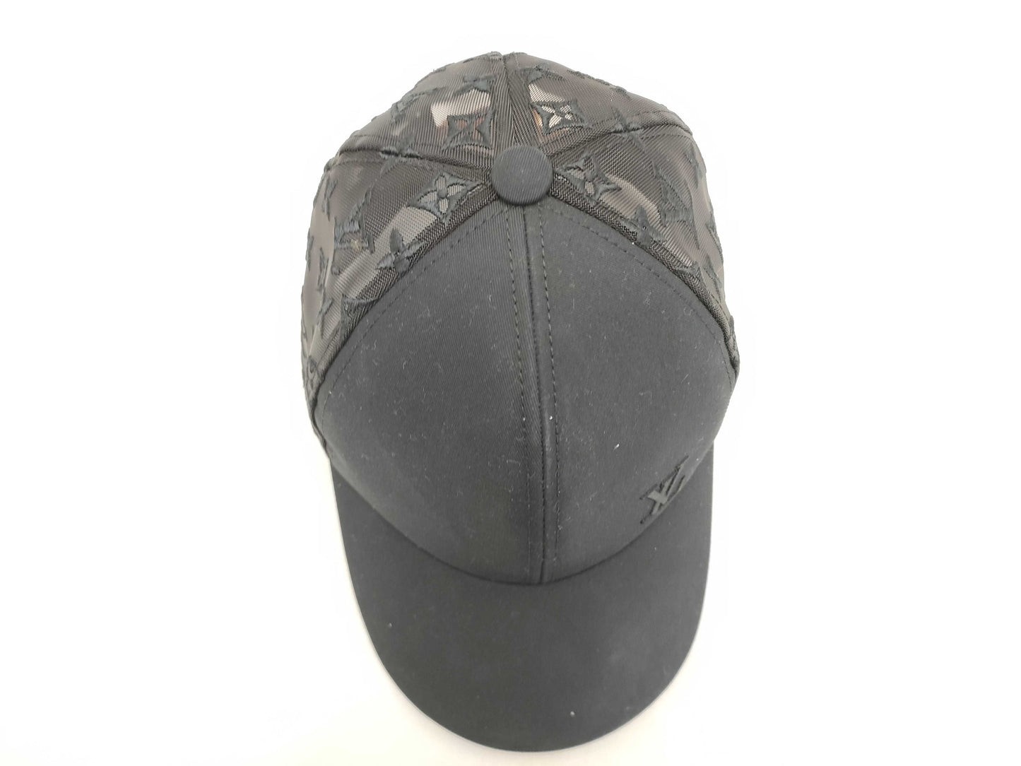 LOUIS VUITTON M77115 Baseball Monogram Mesh Cap WA2244 Cotton Black Other Accessories