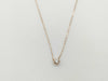 4℃ Clear Stone K10 0.8g Necklace 