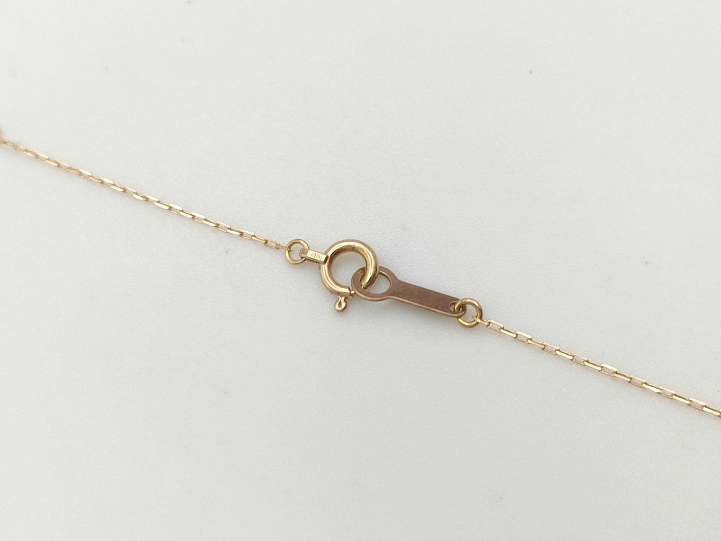 4℃ Clear Stone K10 0.8g Necklace 