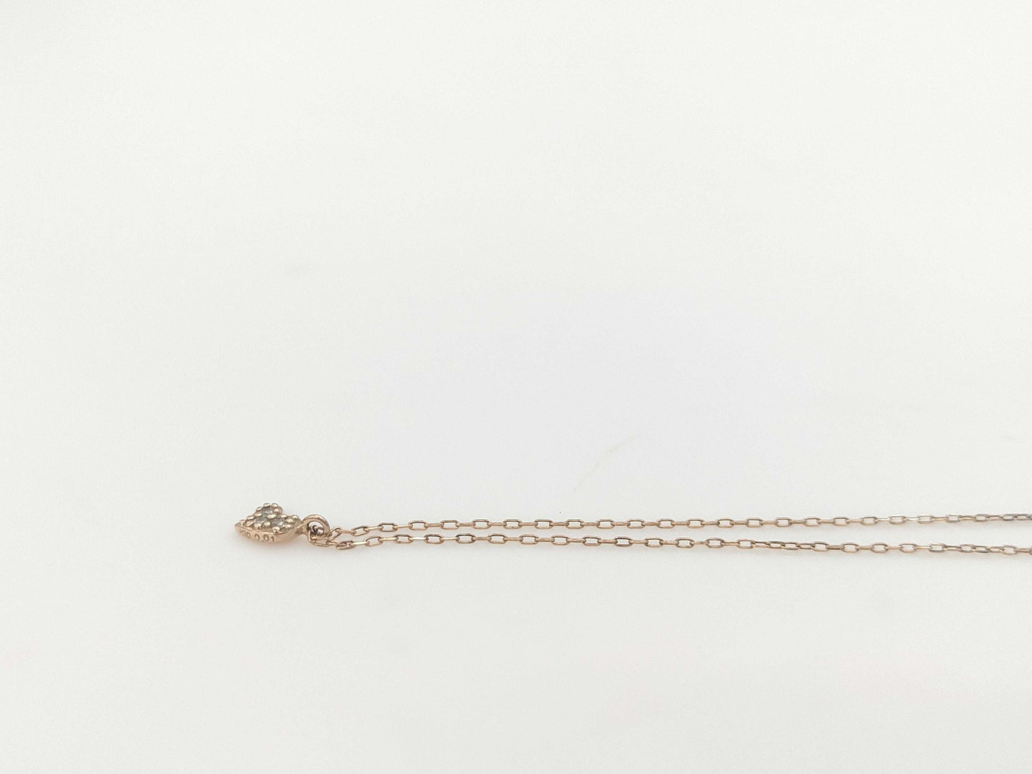 D0.01ct K10 0.7g Necklace 