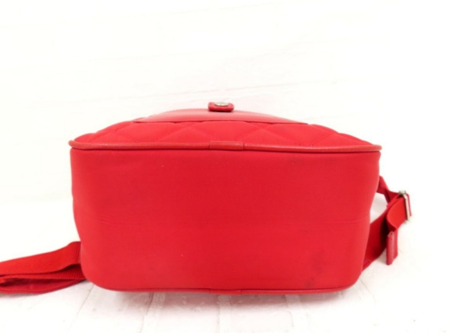 BURBERRY BURBERRY Red Mini Backpack with Nova Check Interior and Quilted Leather