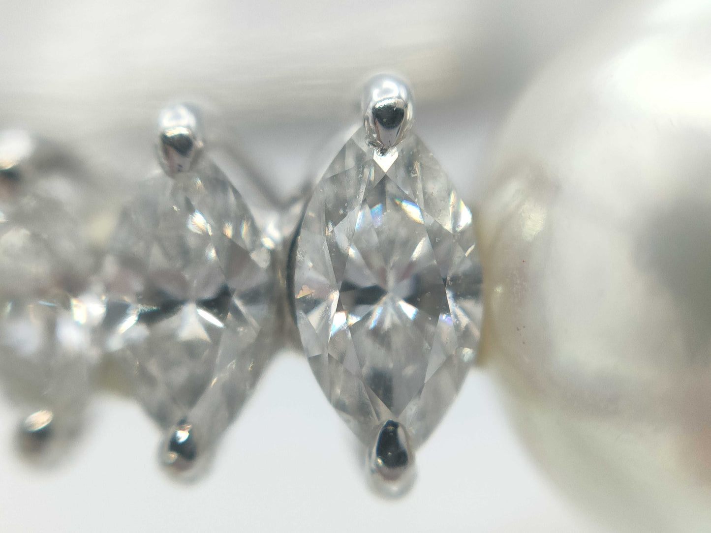 MIKIMOTO Pearl Ring, approx. 9.2mm diameter, 0.59ct, PT950, 6.7g 