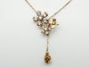 Vendome Aoyama Colored Stone, Clear Stone, Diamond, K10 1.4g Necklace 