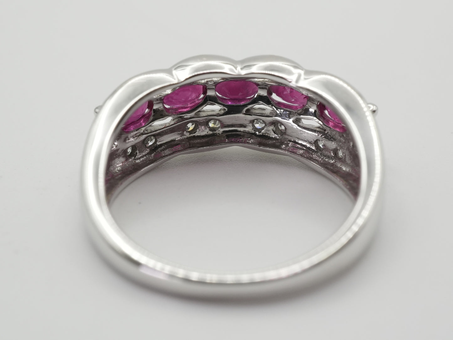 Ruby and Diamond 14K Gold Ring, 2.7g 