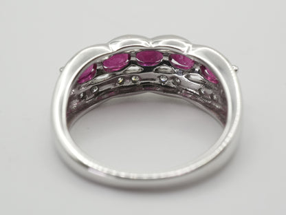 Ruby and Diamond 14K Gold Ring, 2.7g 