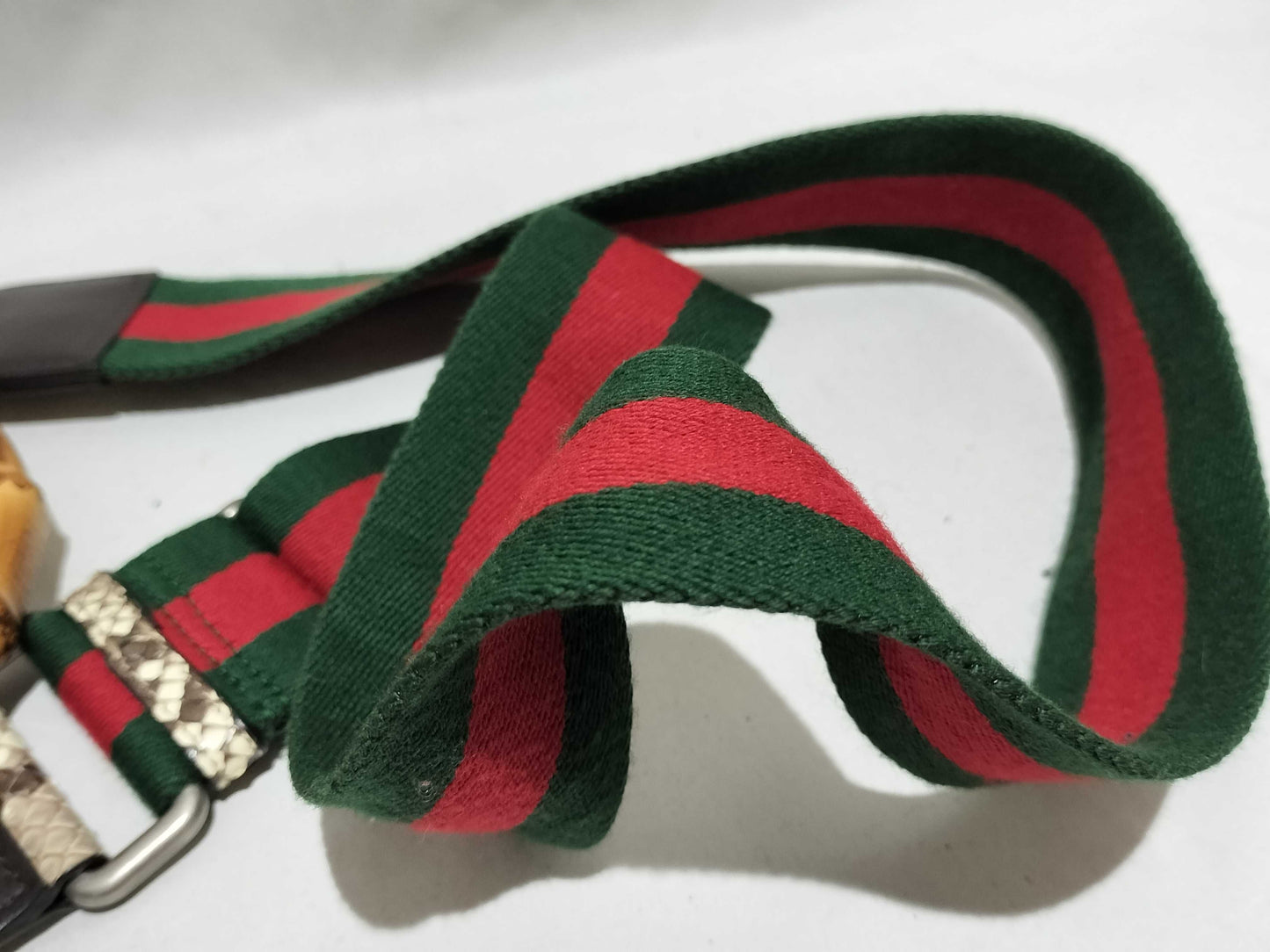 GUCCI GUCCI 523367 Bamboo Dionysus Handbag Python 2-Way Shoulder Bag