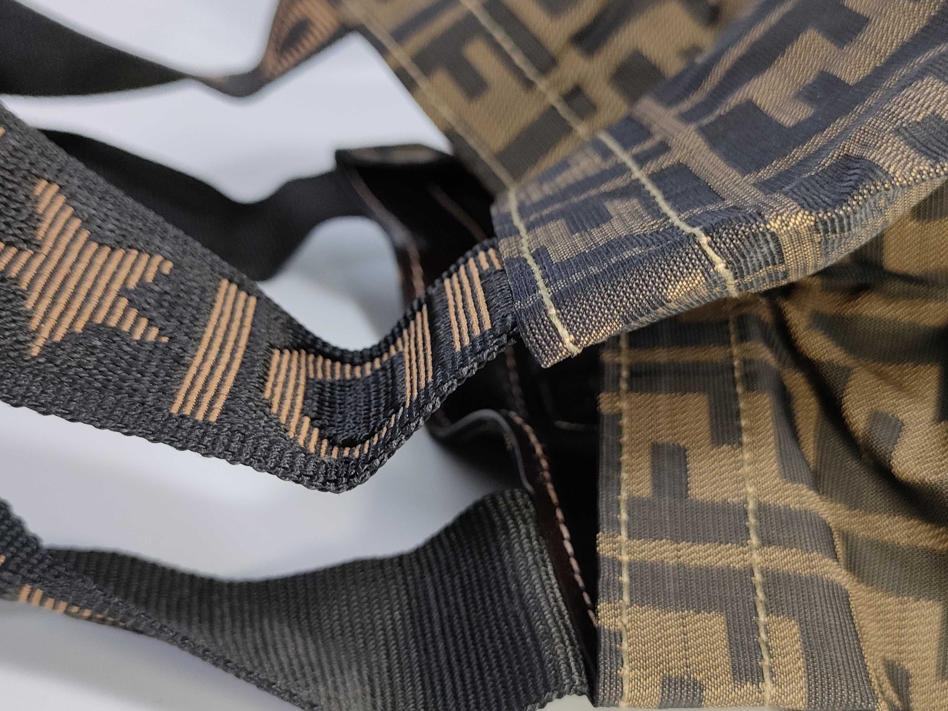 FENDI Zucca Pattern Fendi Handbag Eco Bag Zucca Canvas Vintage Tote Bag