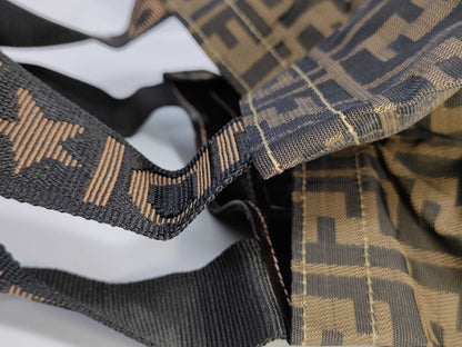 FENDI Zucca Pattern Fendi Handbag Eco Bag Zucca Canvas Vintage Tote Bag