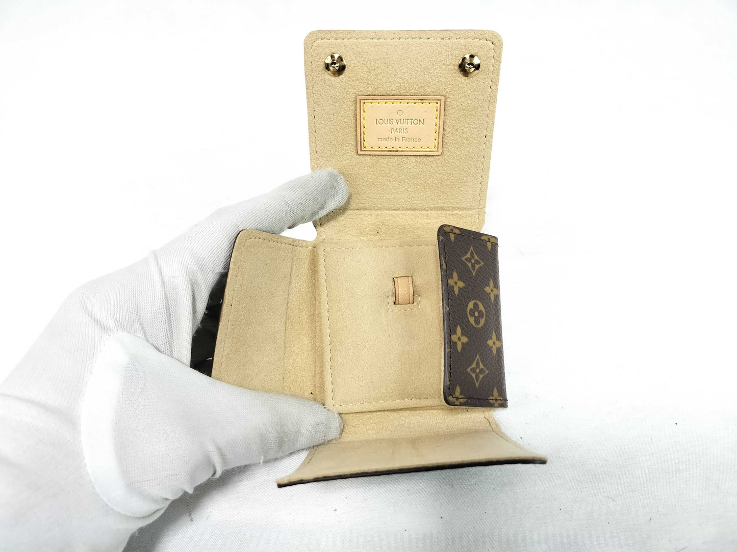 LOUIS VUITTON Monogram Mini Jewelry Case SN1004 Other Accessories