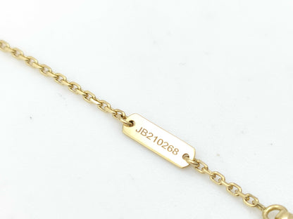 Van Cleef & Arpels Vintage Alhambra Mother-of-Pearl Necklace in Yellow Gold and Au750, 5.3g 