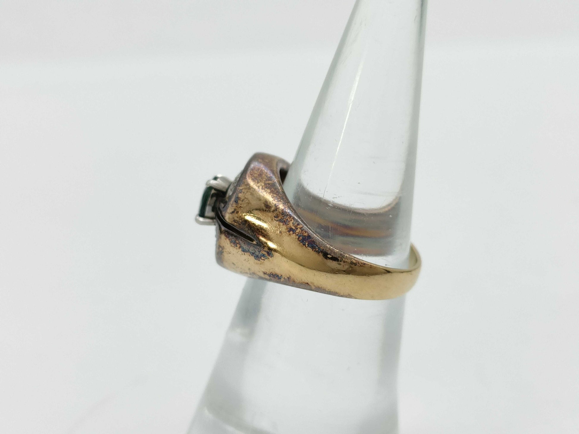 S 0.48ct D 0.10ct K18/PT900 6.5g Ring 