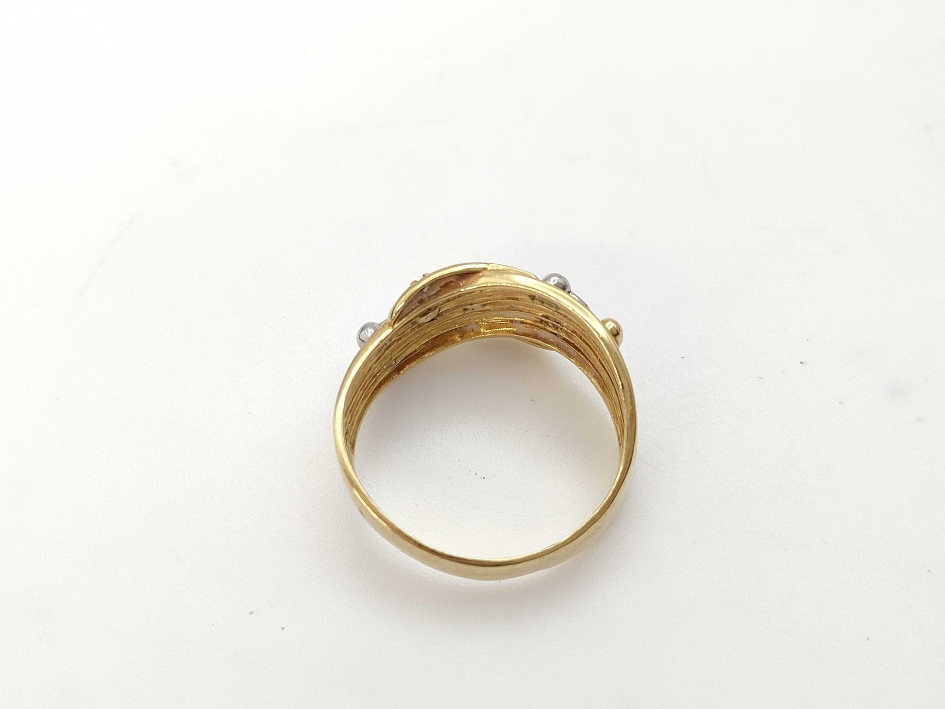 Diamond K18/PT900 5.4g Ring 