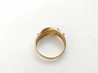 Diamond K18/PT900 5.4g Ring 