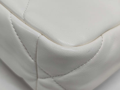 CHANEL 19 Bag White Lambskin Chain Shoulder Bag