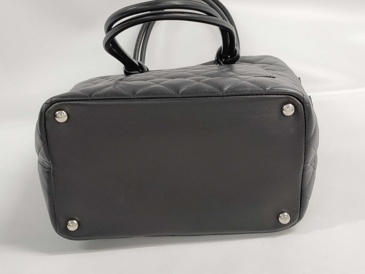 CHANEL Cambon Line Medium Tote Bag with Stickers, Cards, and Bags